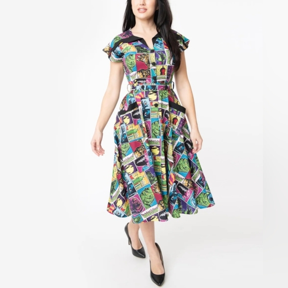 Universal Studios MONSTERS × Unique Vintage Dress - Picture 4 of 12
